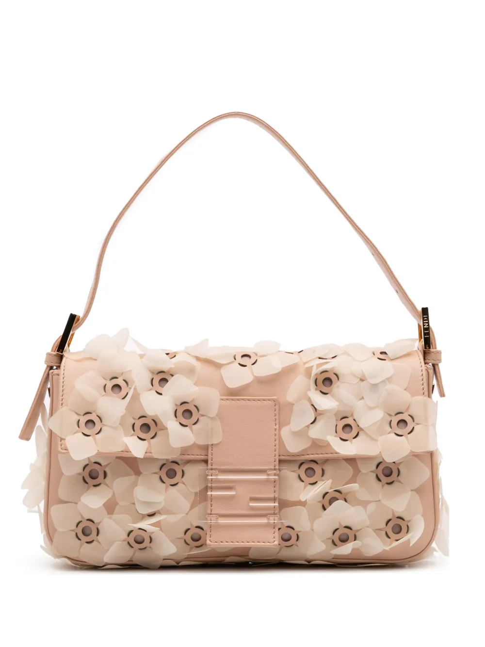 Fendi Pre-Owned 2000-2010 Leather Jelly Flower Applique Baguette Fendi Pre-Owned 2000-2010 Leather Jelly Flower Applique Baguette