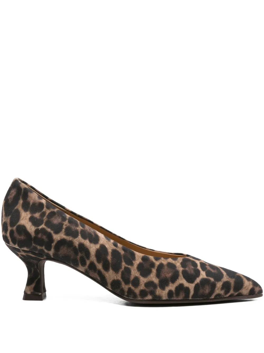 Pedro Miralles 60mm Leopard-print Pointed-toe Pumps In Brown
