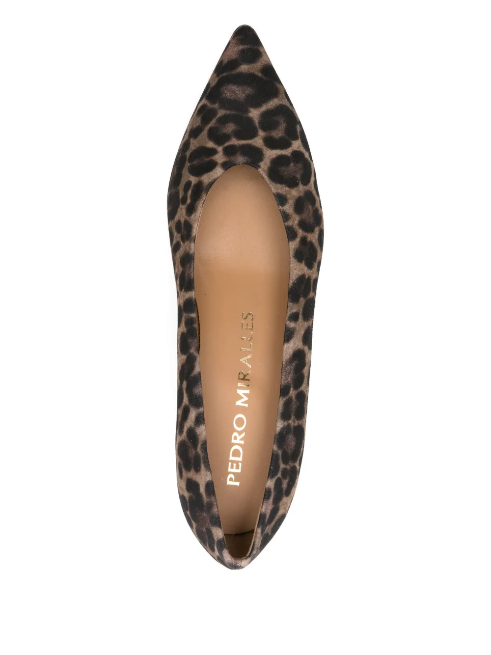 Pedro Miralles 60mm Leopard-print Pointed-toe Pumps In Brown