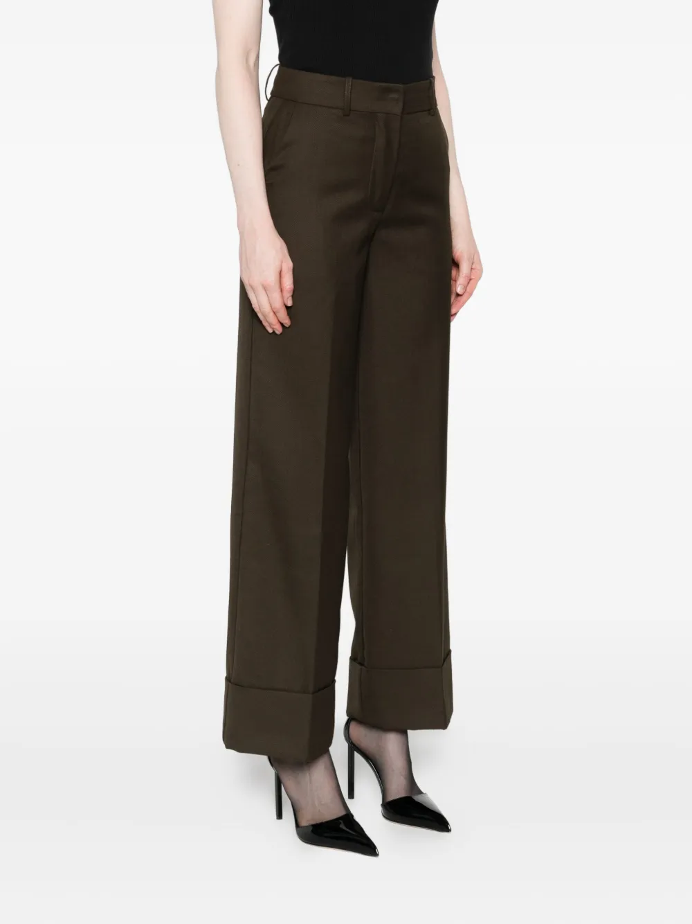 MALINA Broek met cuffs - Groen