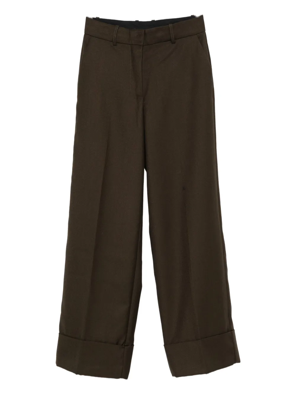 MALINA cuffed trousers | Green | Image 1