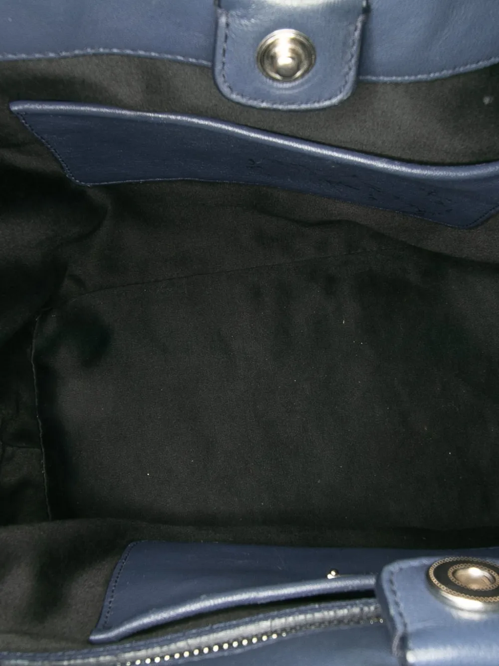 Pre-owned Miu Miu 2010-2025 Matelasse Nappa Crystal Satchel In Blue