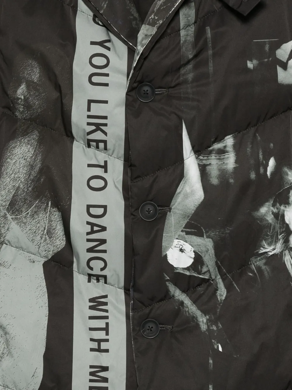 Yohji Yamamoto Mantel met enkele rij knopen Zwart