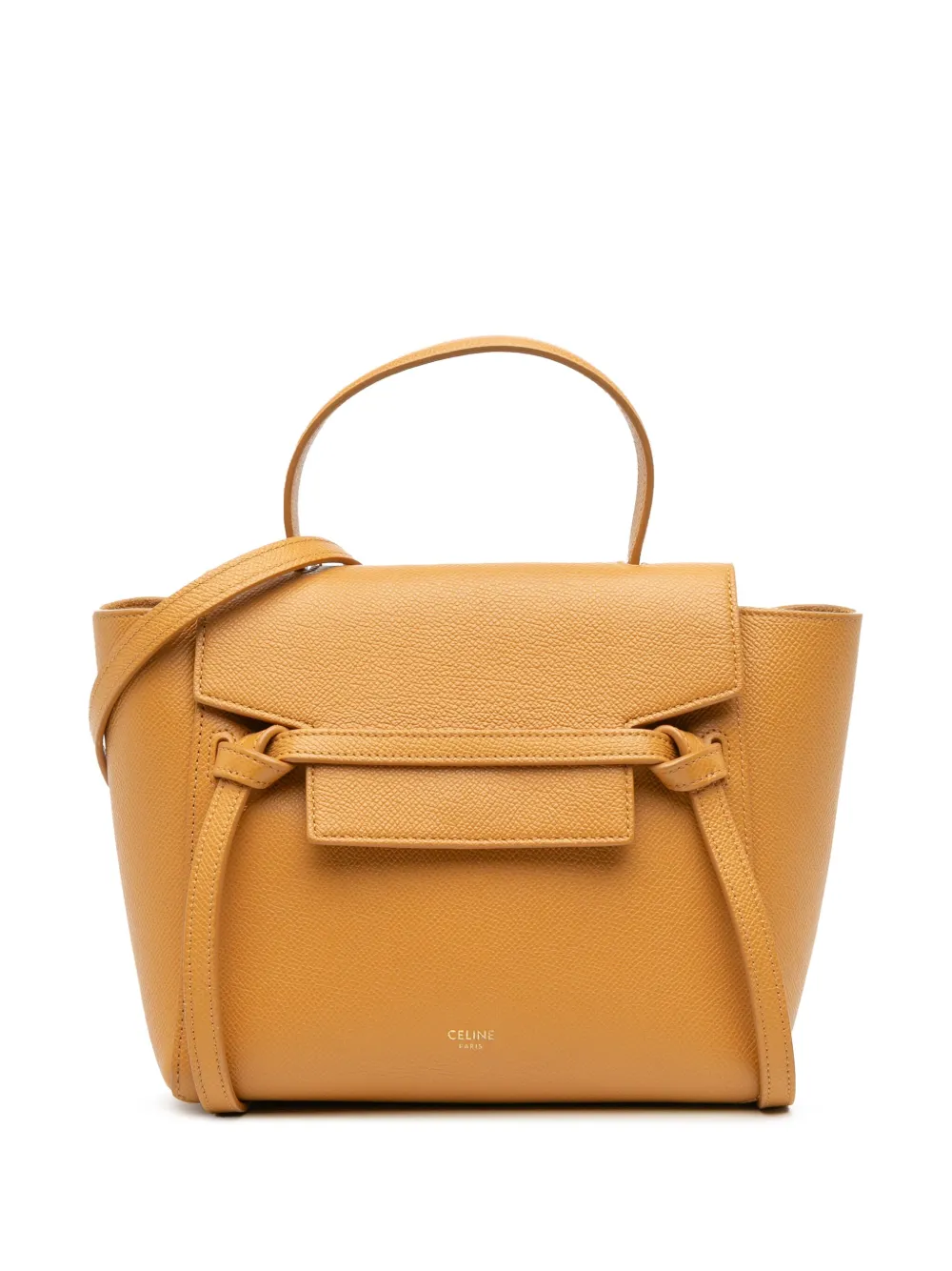 Celine Pre-Owned 2019 Nano Grained Calfskin Belt Bag satchel | Yellow | Image 1
