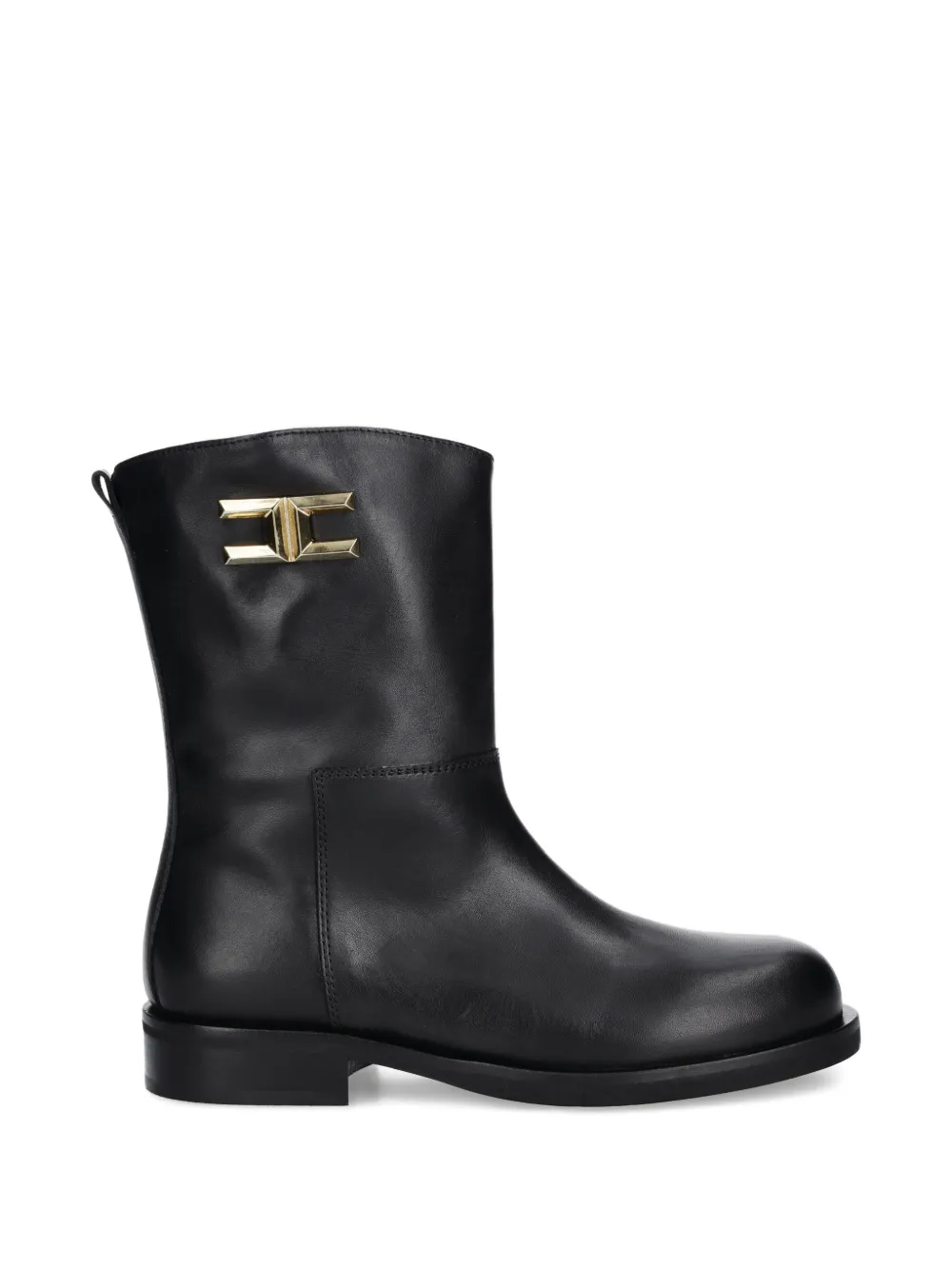 Elisabetta Franchi La Mia Bambina logo-plaque ankle boots Zwart