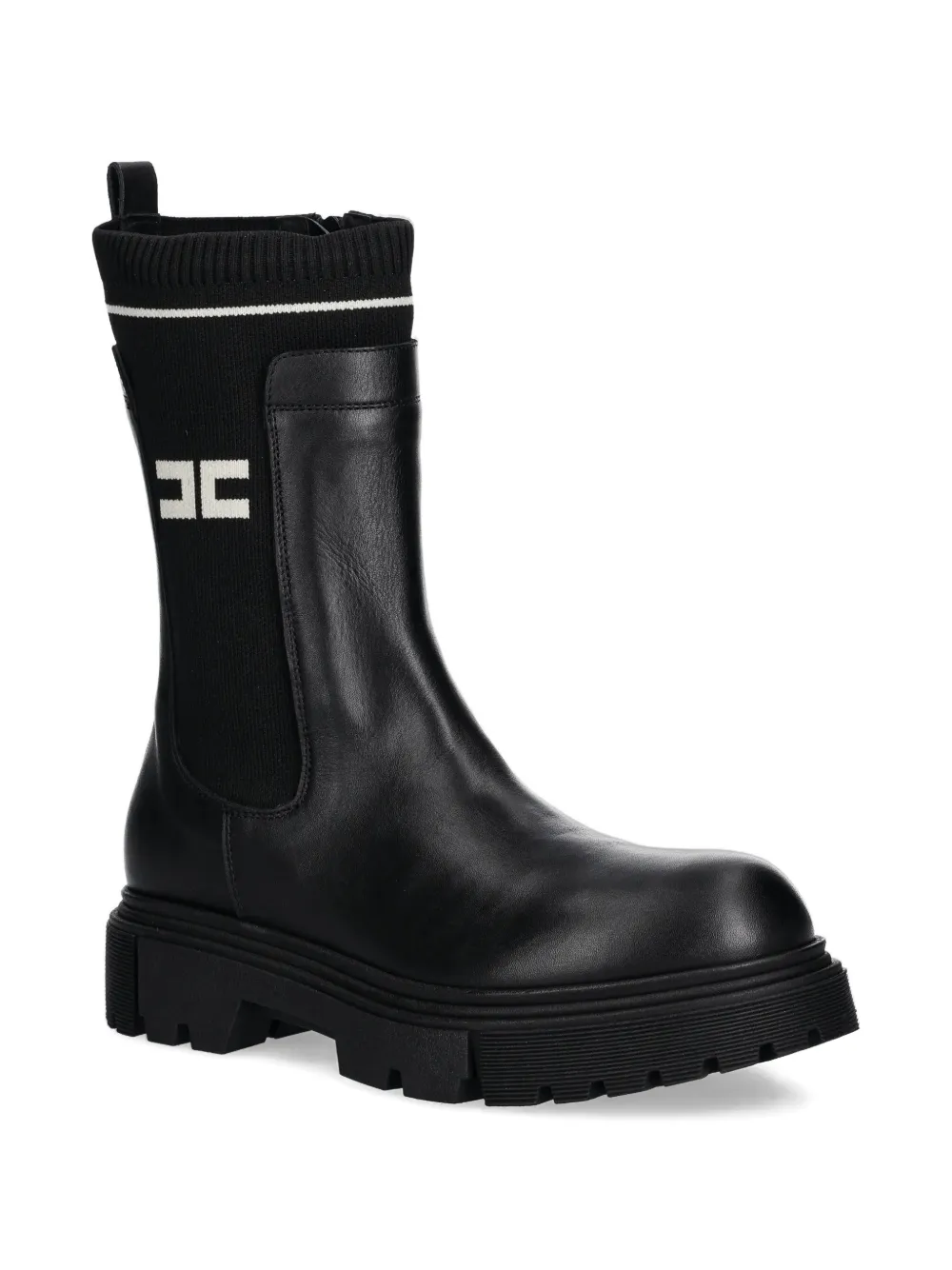 Elisabetta Franchi La Mia Bambina Stivali con logo - Nero