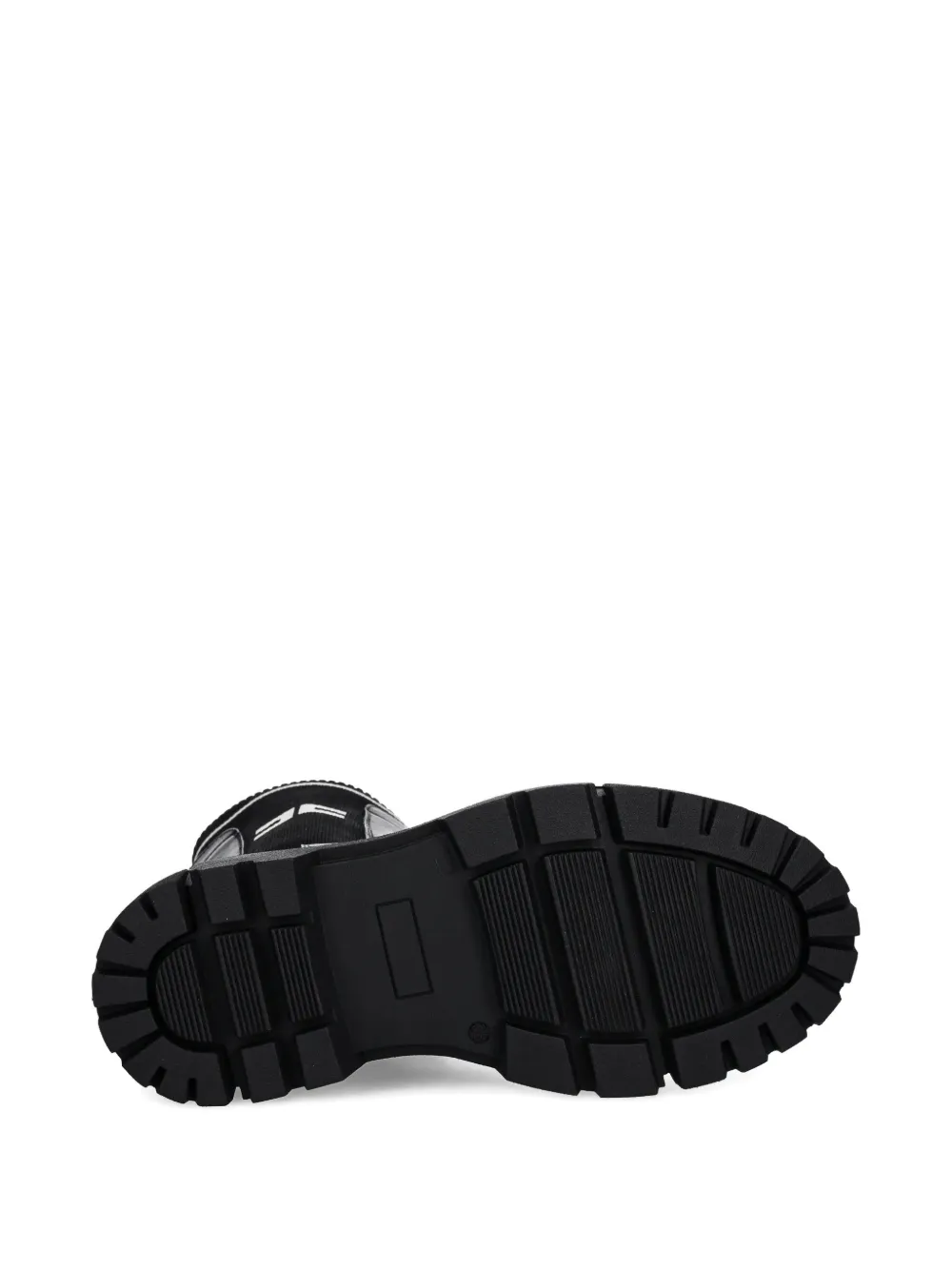 Elisabetta Franchi La Mia Bambina Geribbelde laarzen met logodetail Zwart