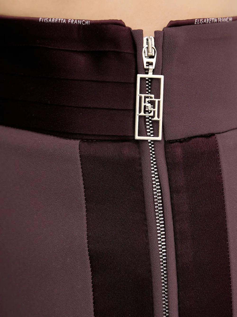 Elisabetta Franchi Side-zip Maxi Skirt In Black