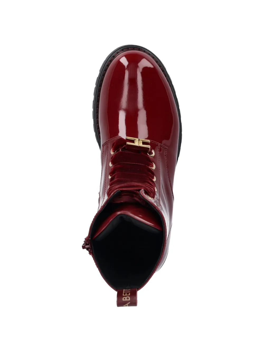 Elisabetta Franchi La Mia Bambina lace-up ankle boots Rood