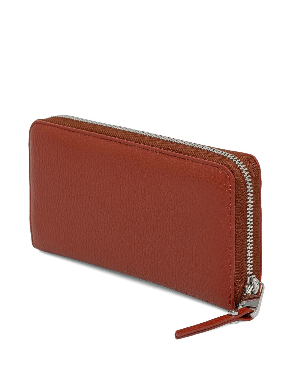 GIANNI CHIARINI logo-stamp zipped wallet - Bruin