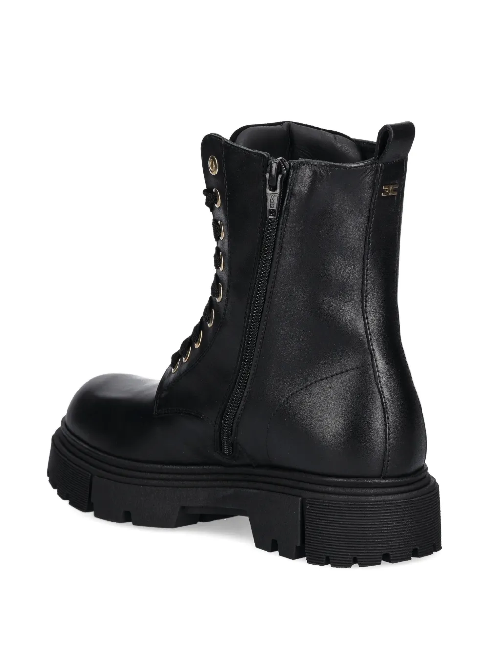 Elisabetta Franchi La Mia Bambina eyelet-detail lace-up boots Zwart