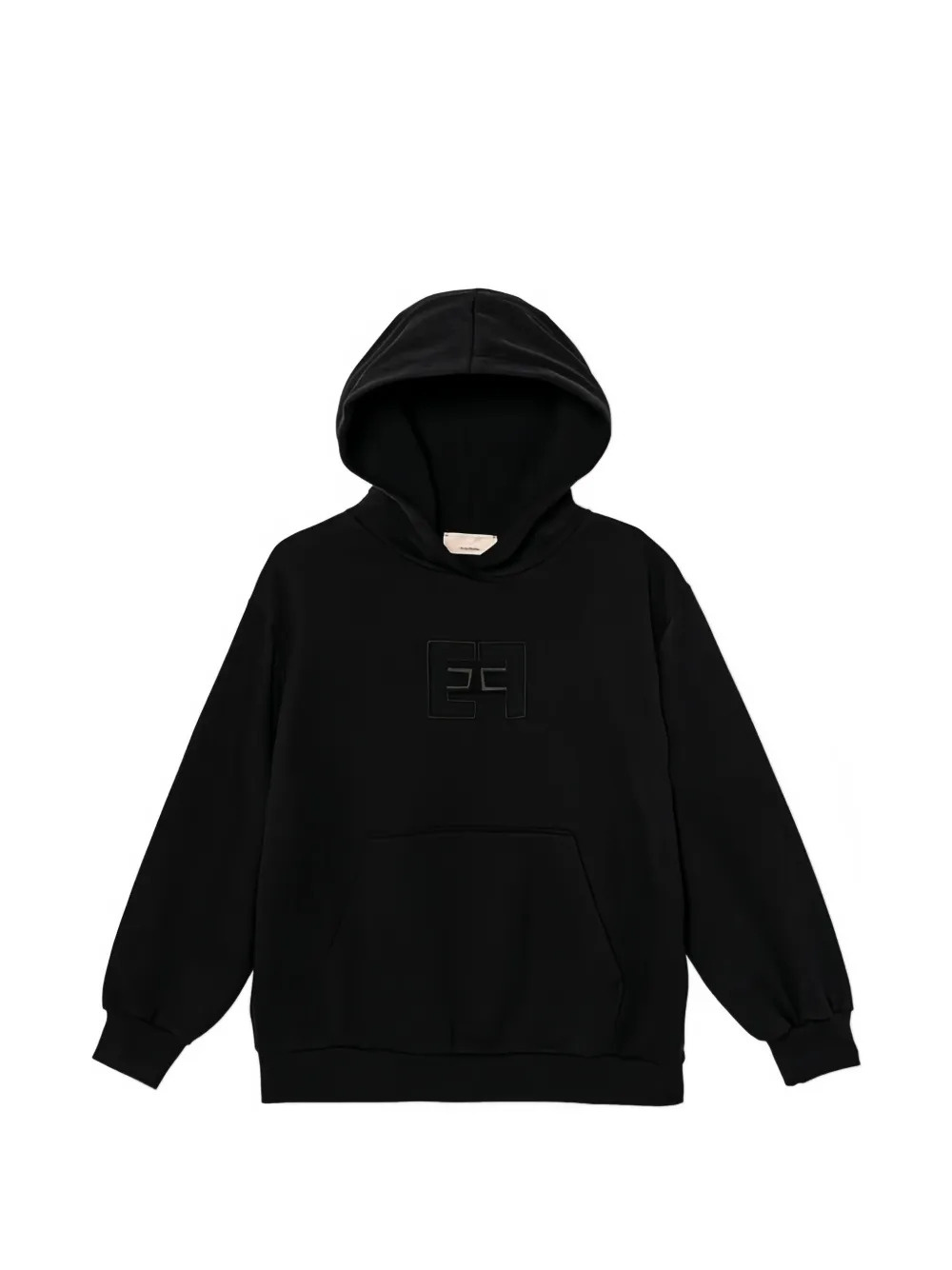 Elisabetta Franchi La Mia Bambina logo-detail hoodie - Nero