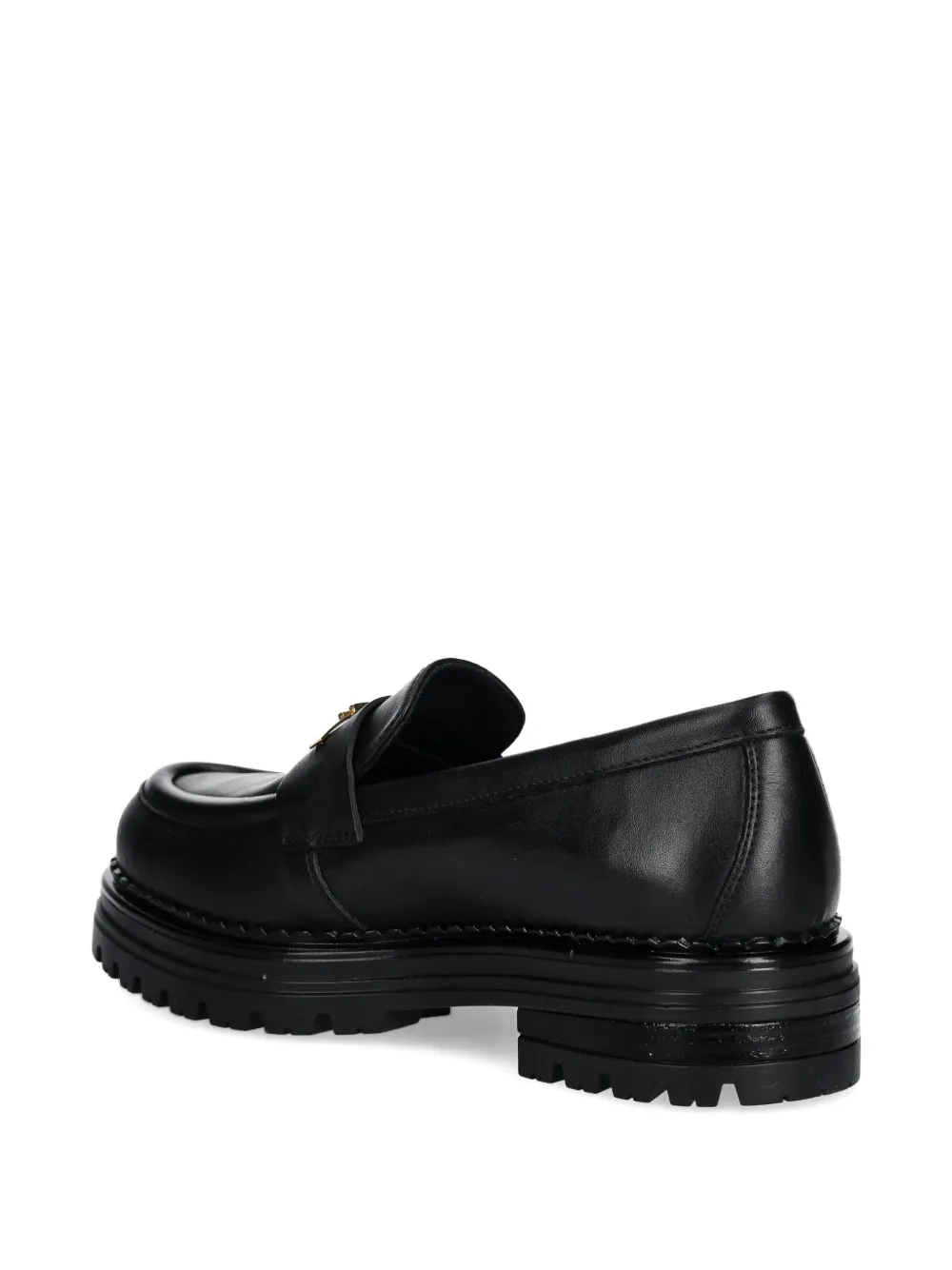 Elisabetta Franchi La Mia Bambina Loafers met gespdetail en chunky zool Zwart