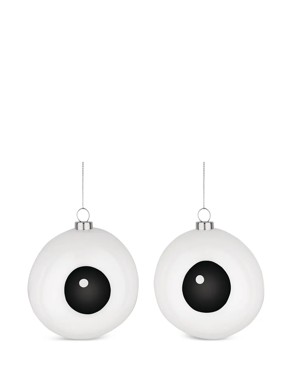 Alessi set de dos adornos con motivo de ojo | negro | Image 1