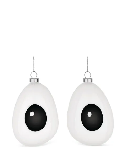 Alessi Holly Christmas ornaments (set of two)