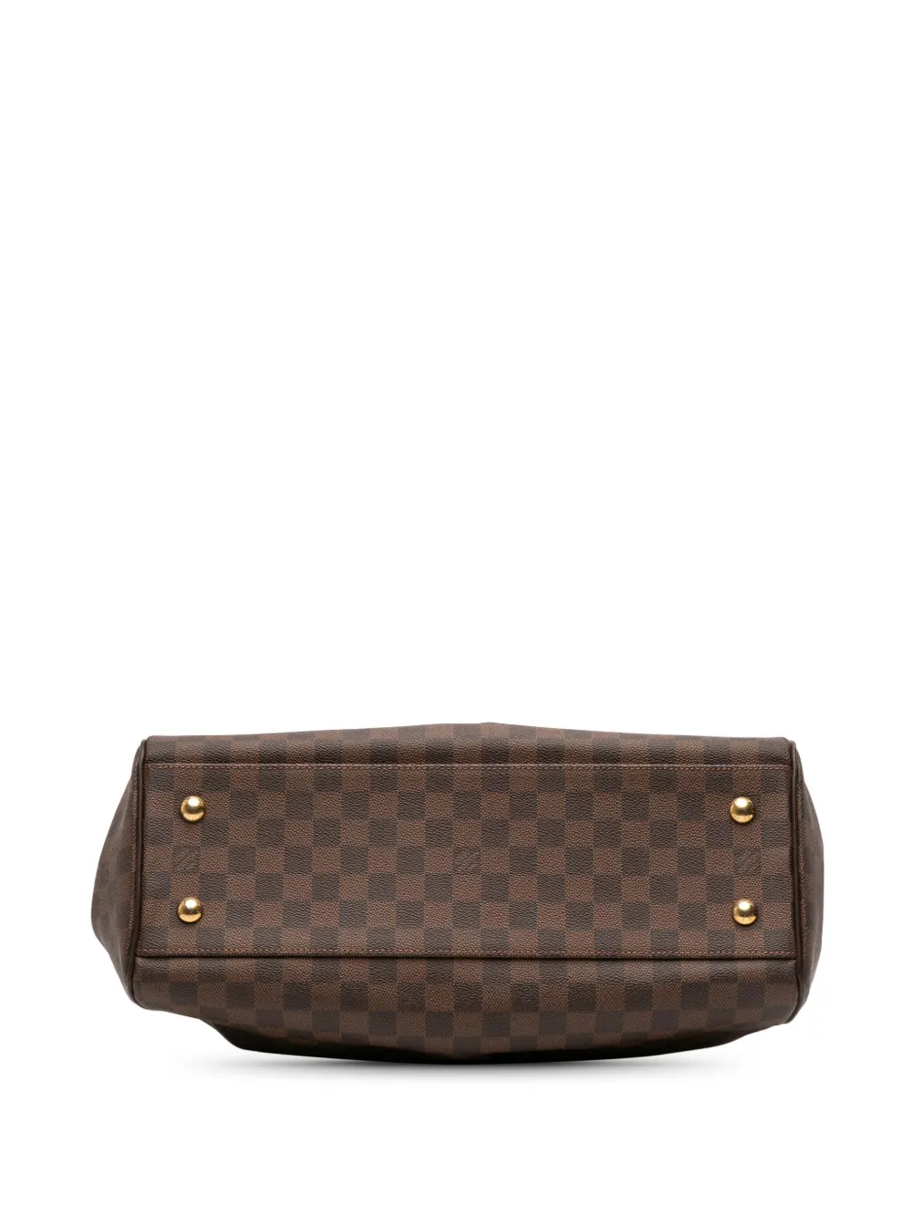 Pre-owned Louis Vuitton 2009 Damier Ebene Trevi Gm Satchel In Brown
