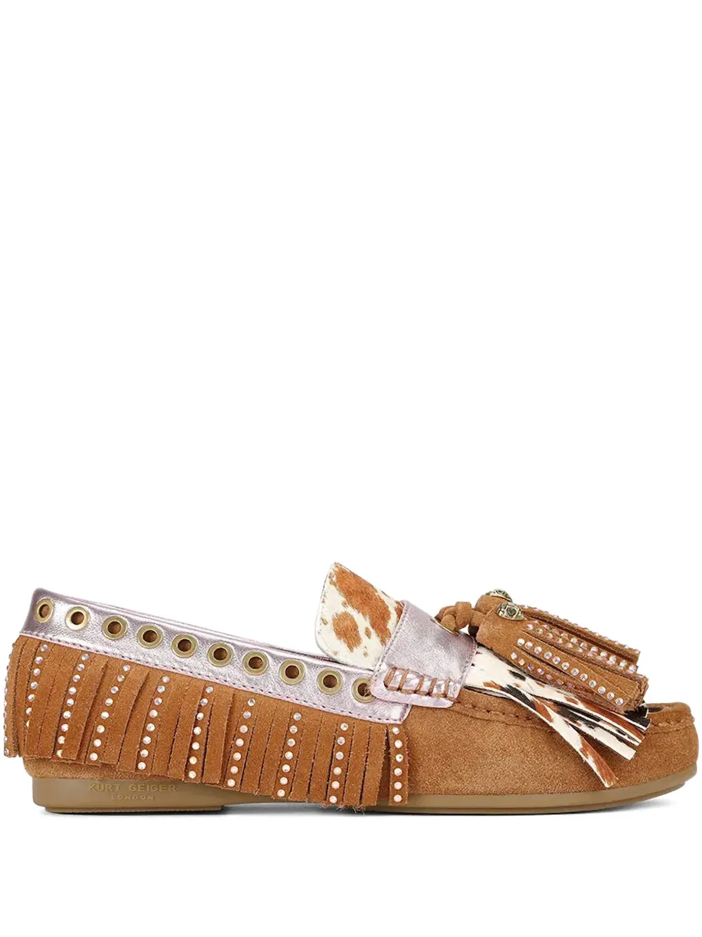 Kurt Geiger London Loafers met kwastjes Bruin