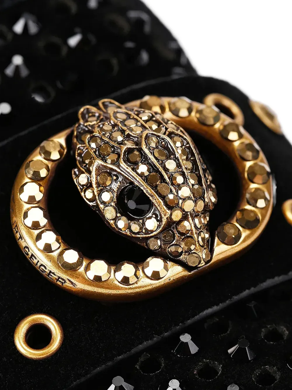 Kurt Geiger London Verfraaide loafers Zwart