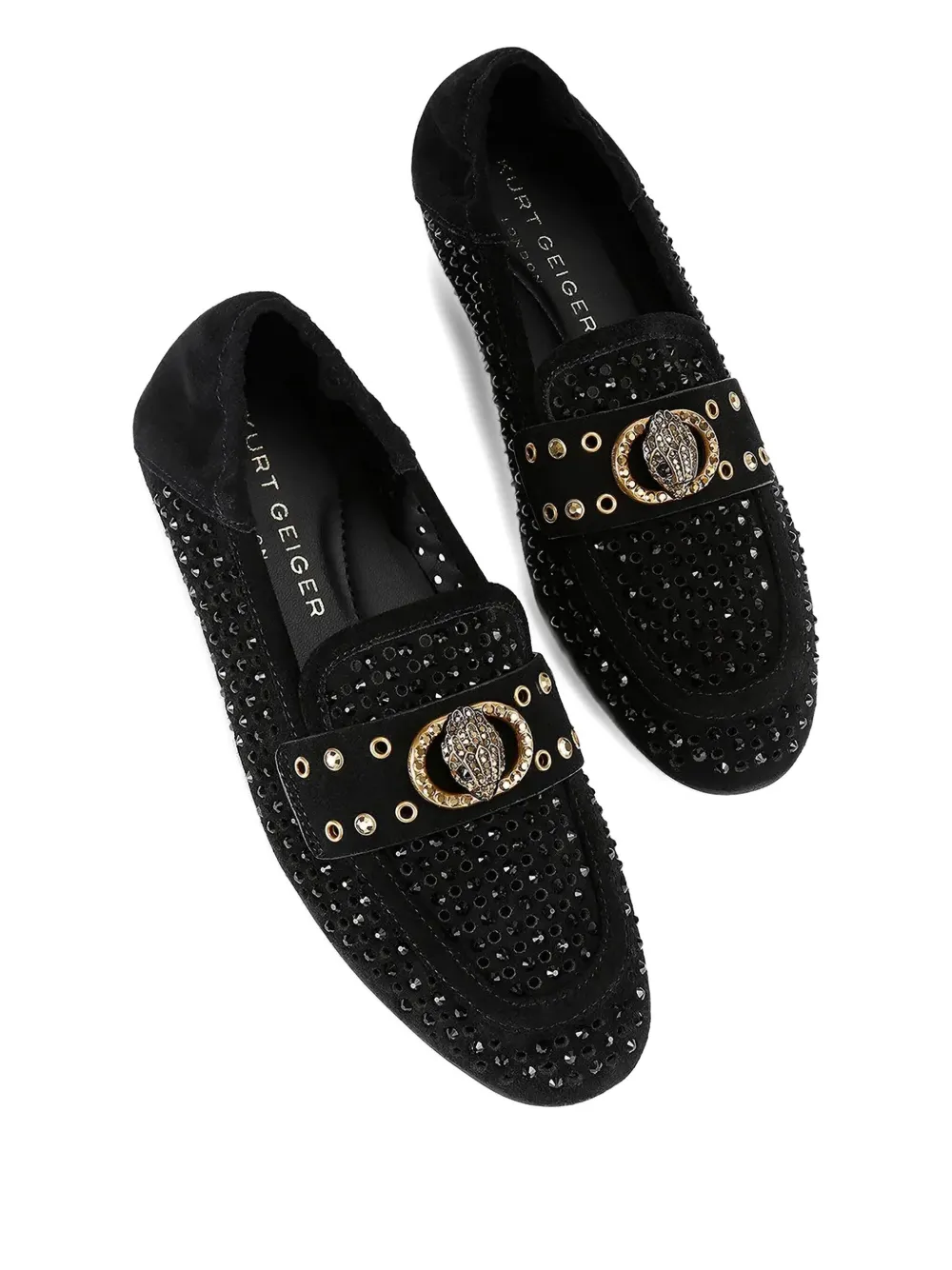 Kurt Geiger London Verfraaide loafers - Zwart
