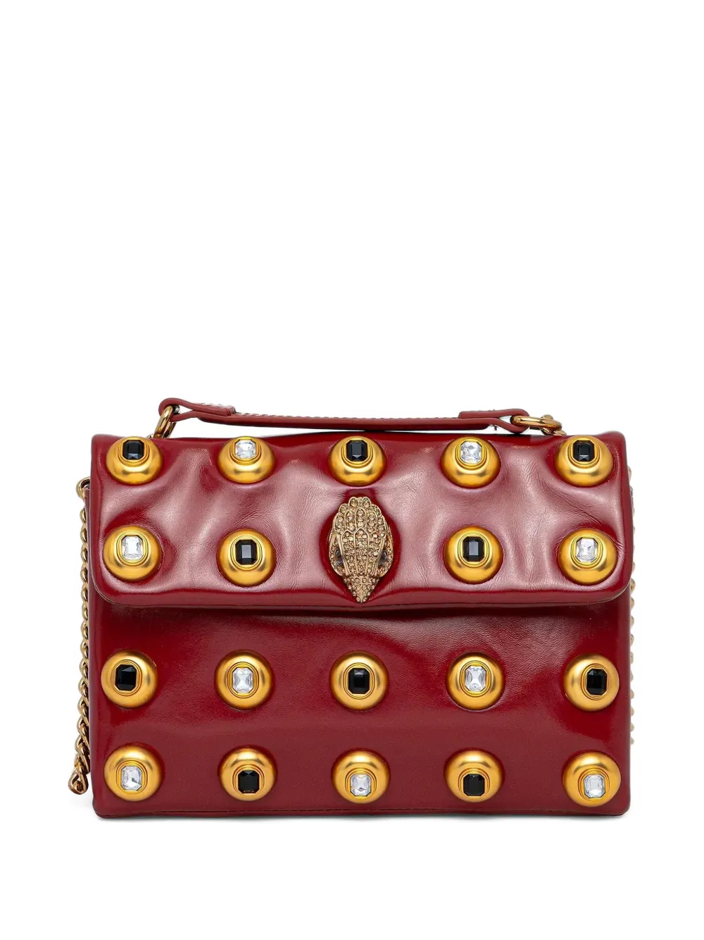 Kurt Geiger London Bolsa tote com corrente e tachas | Vermelho | Image 1