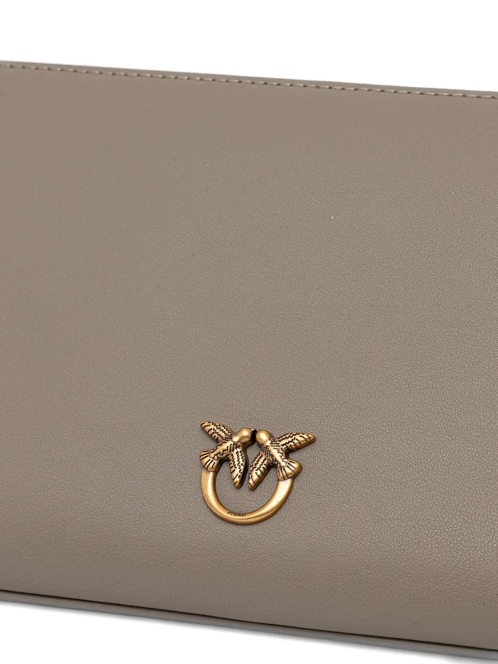 PINKO Horizontal schoudertas met logodetail Grijs