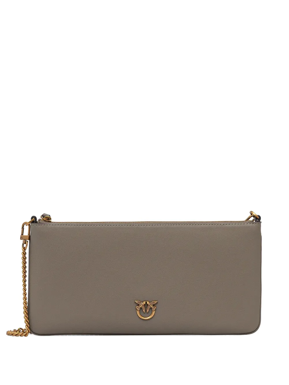 PINKO Horizontal schoudertas met logodetail Grijs
