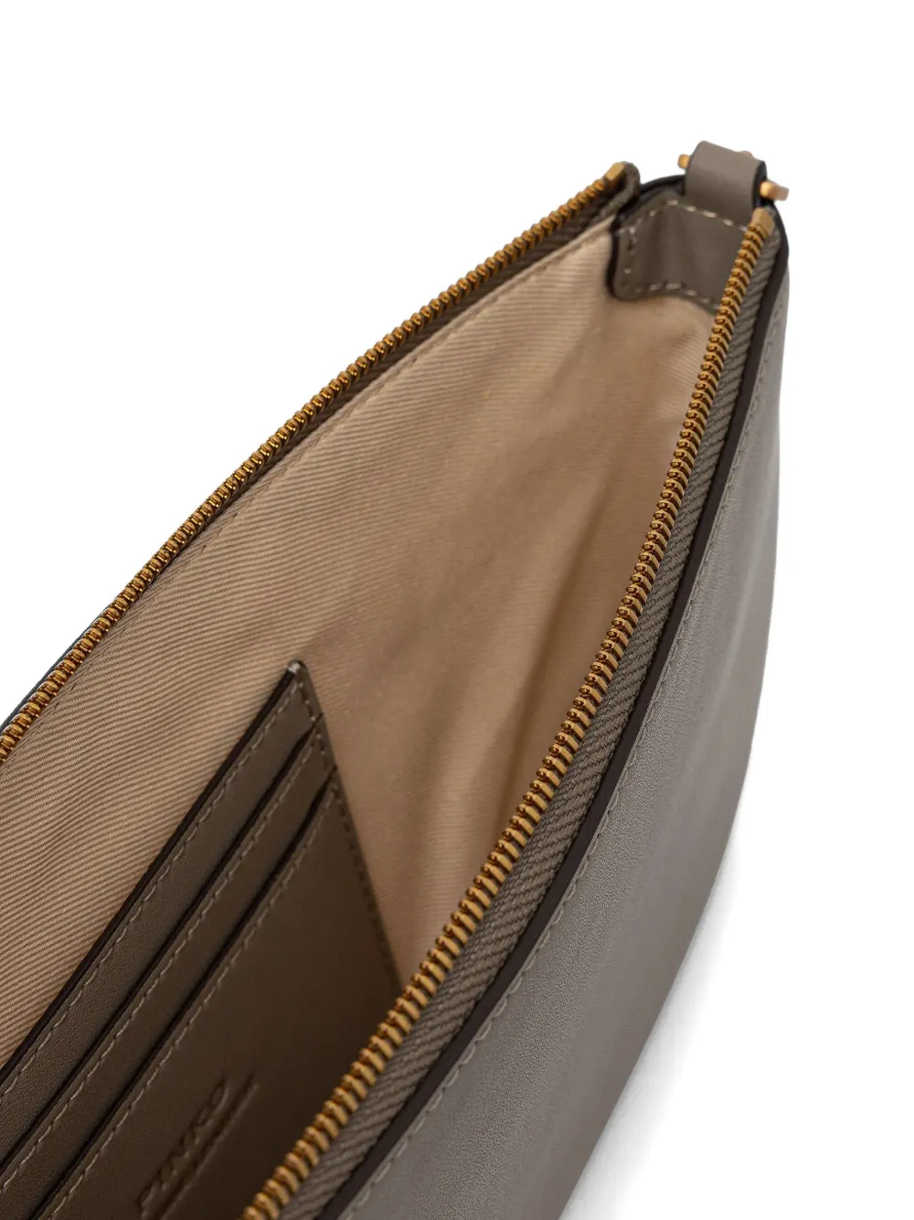 PINKO Horizontal schoudertas met logodetail Grijs