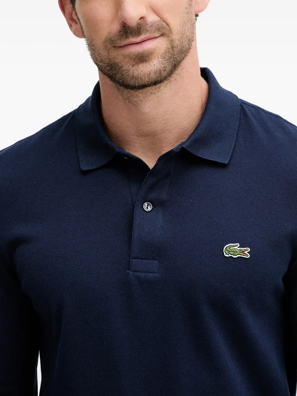 Lacoste Poloshirt met lange mouwen Blauw