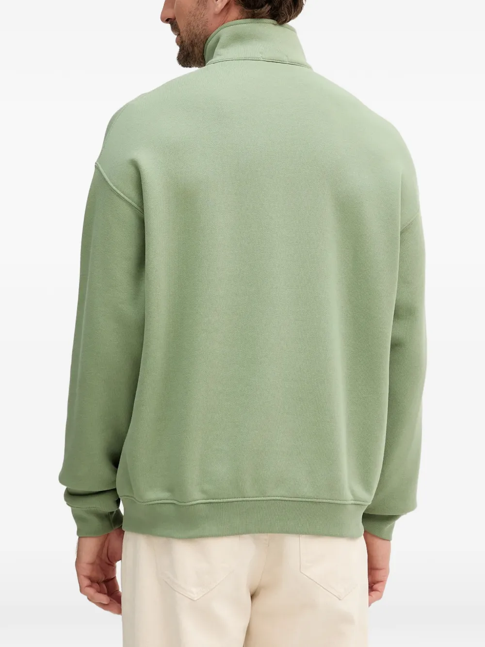 Lacoste Sweater met rits Groen
