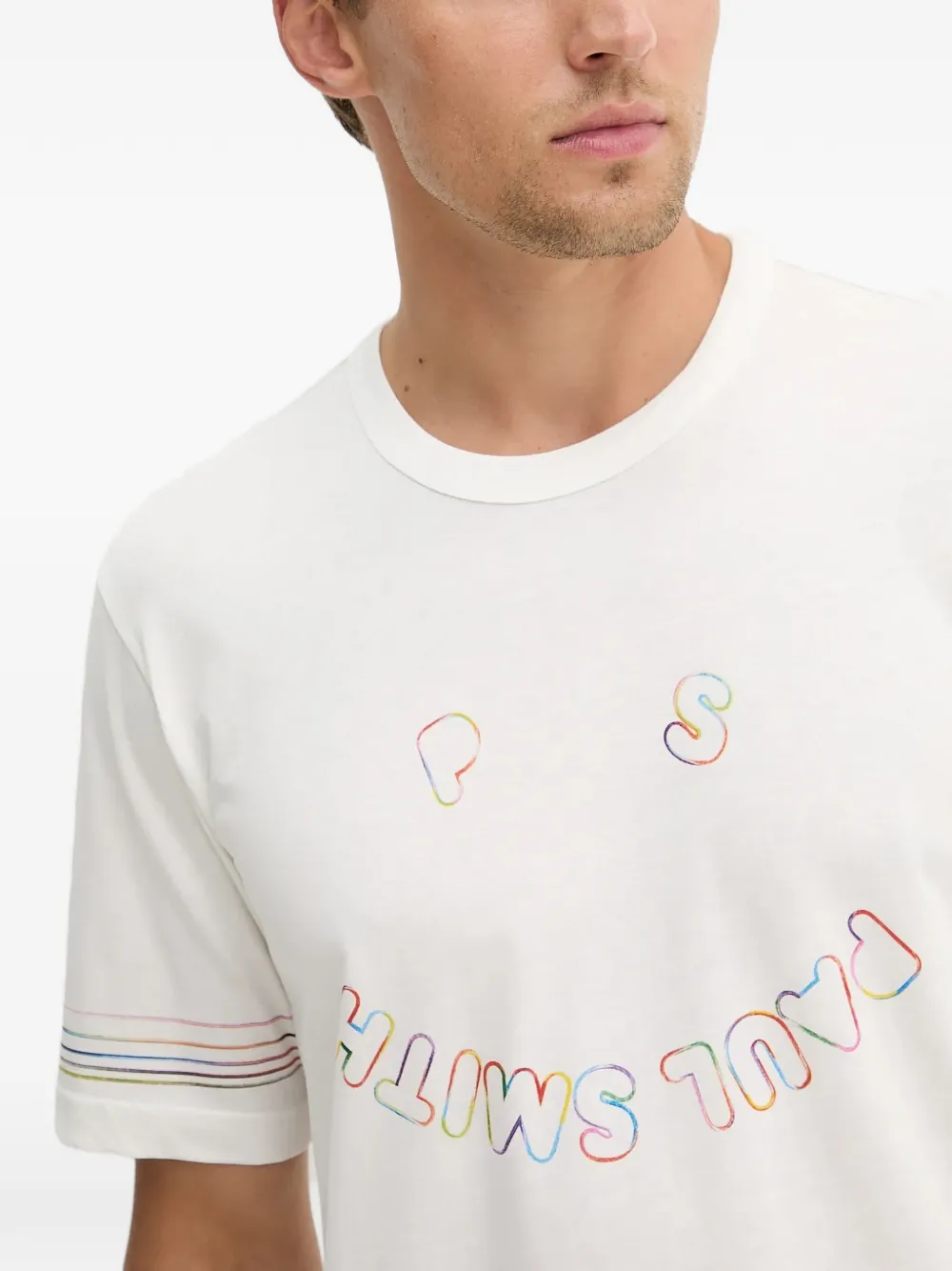 PS Paul Smith T-shirt met logo Wit