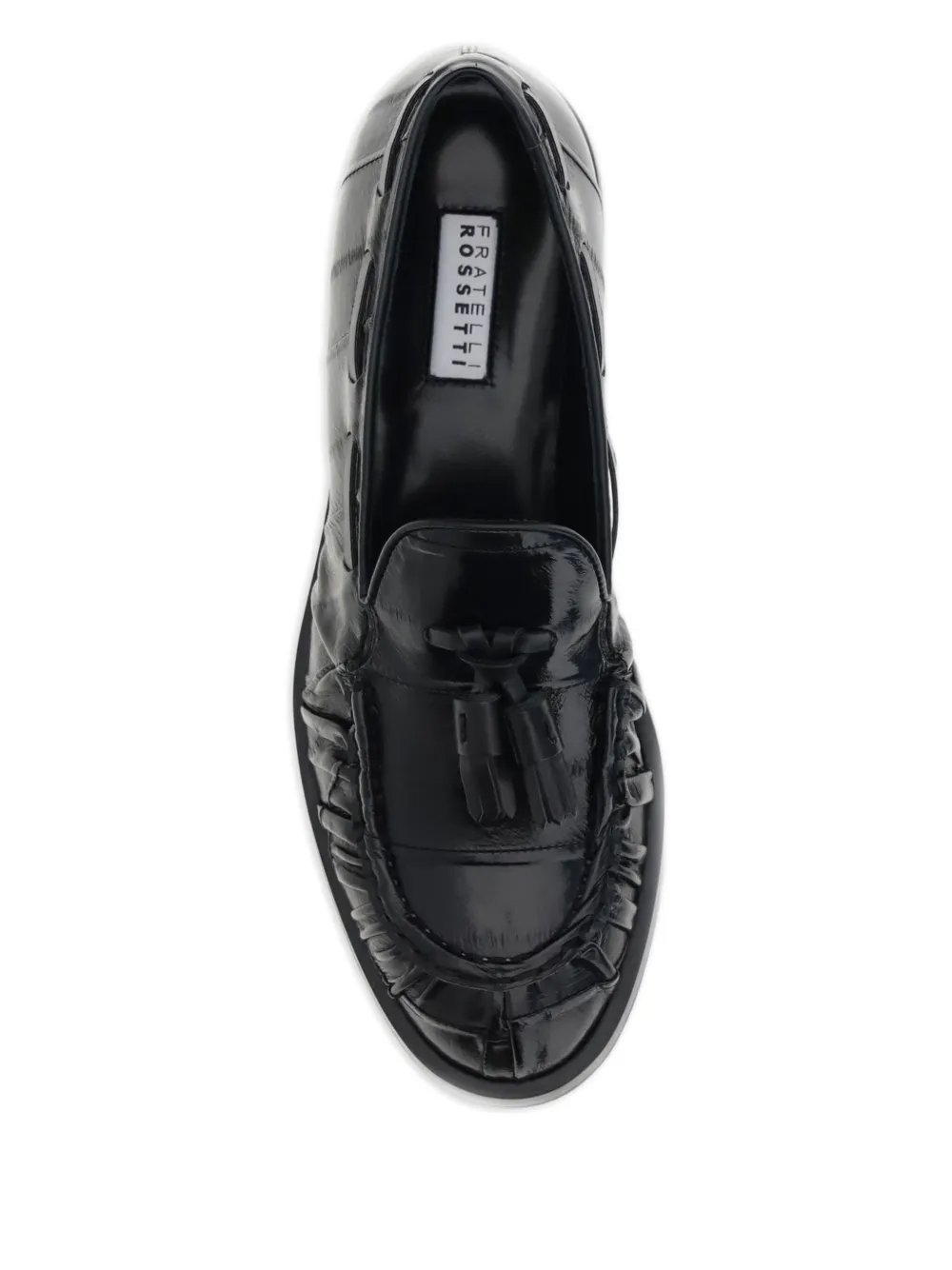 Fratelli Rossetti quilted tassel loafers Black