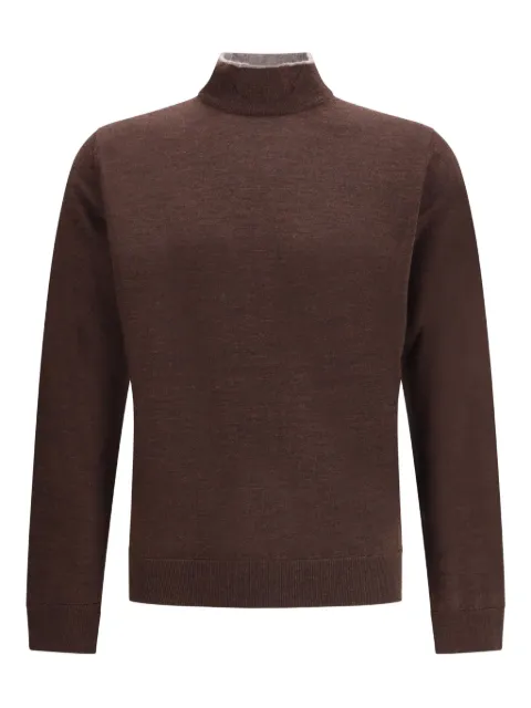Cruna mock-neck long-sleeved sweater