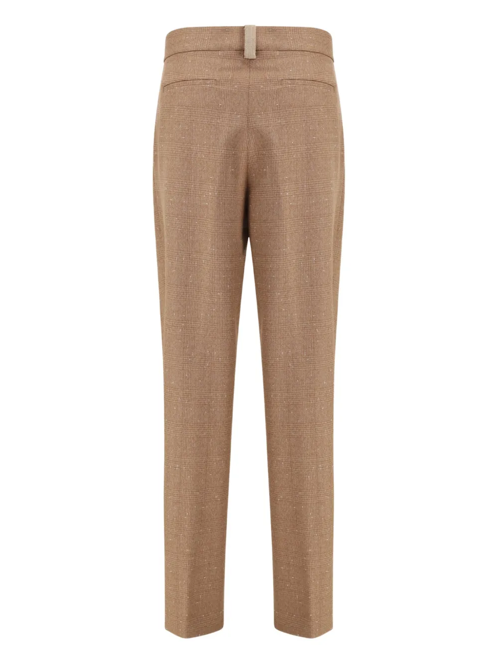 Fabiana Filippi pleated check trousers - Beige