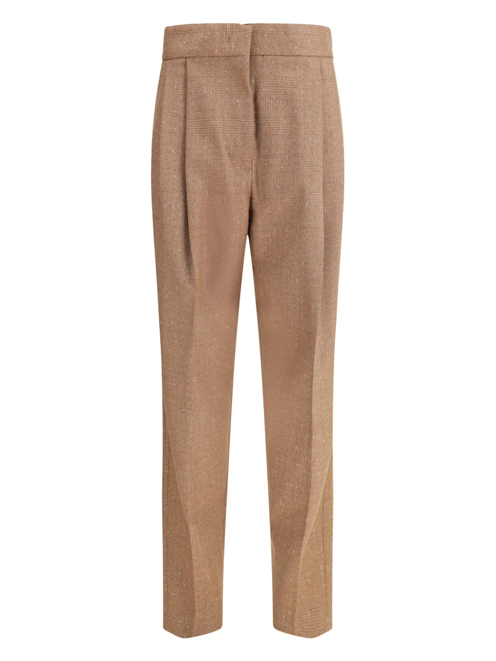 Fabiana Filippi pleated check trousers | Neutrals | Image 1