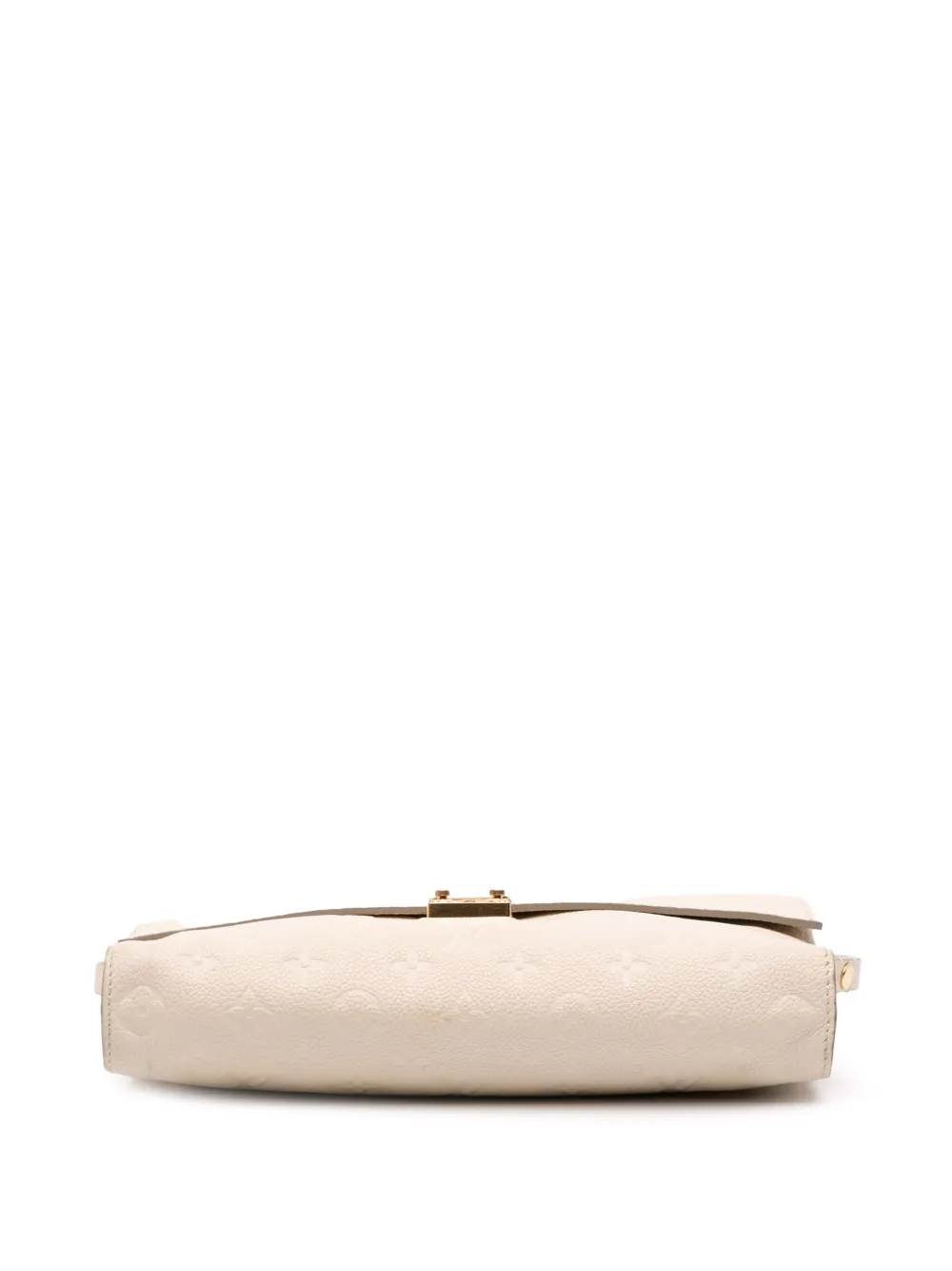 Pre-owned Louis Vuitton 2012-2025 Monogram Empreinte Fascinante Crossbody Bag In White