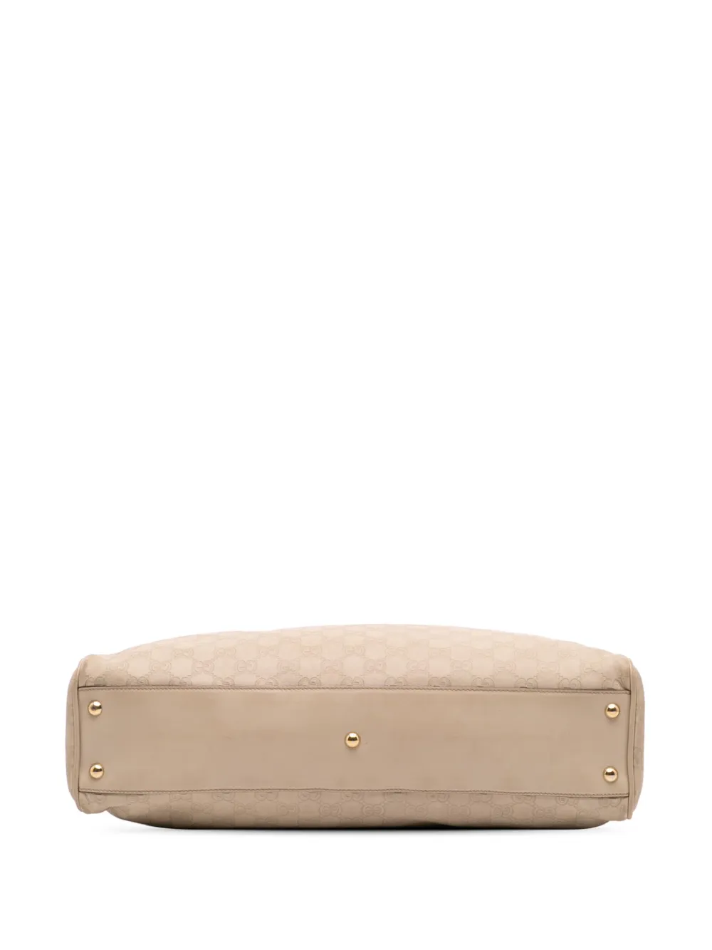 Pre-owned Gucci 2016-2025 Ssima Braided Peggy Tote Bag In White