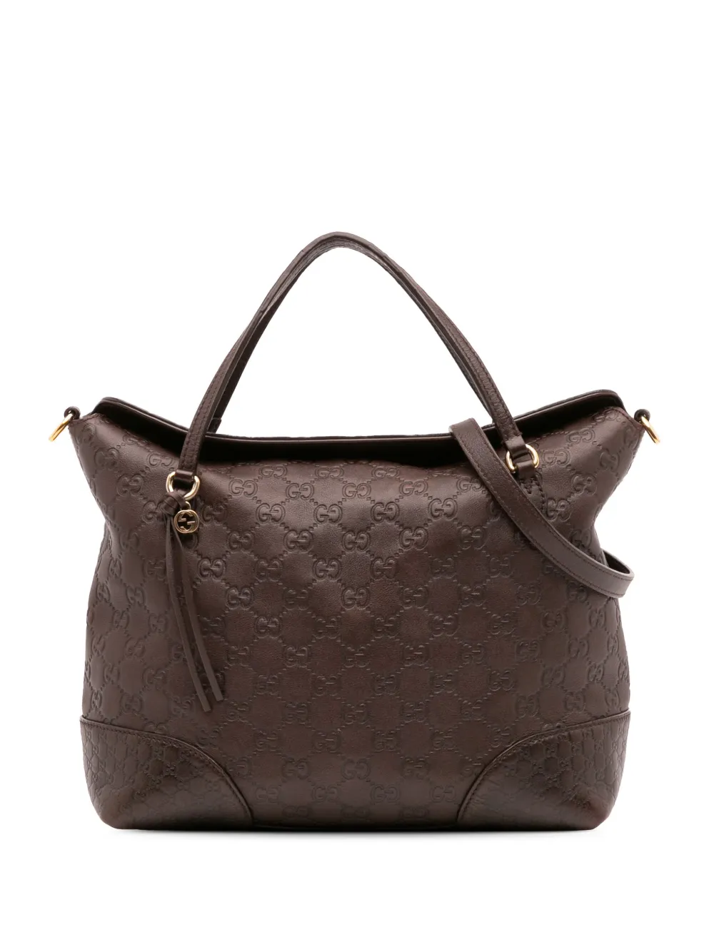 Gucci Pre-Owned 2016-2025 ミディアム グッチシマ ブリー フォールドオーバー トート サッチェルバッグ - Gucci Pre-Owned 2016-2025 ミディアム グッチシマ ブリー フォールドオーバー トート サッチェルバッグ -