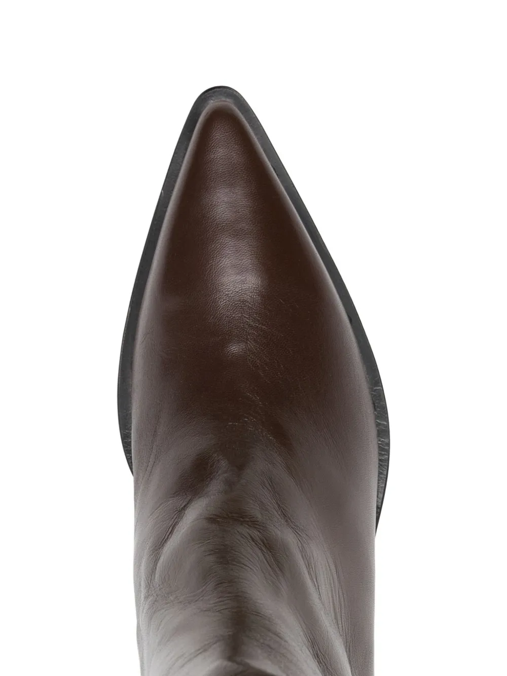 Pomme D'or 60mm Juliette Pointed-toe Ankle Boots In Brown