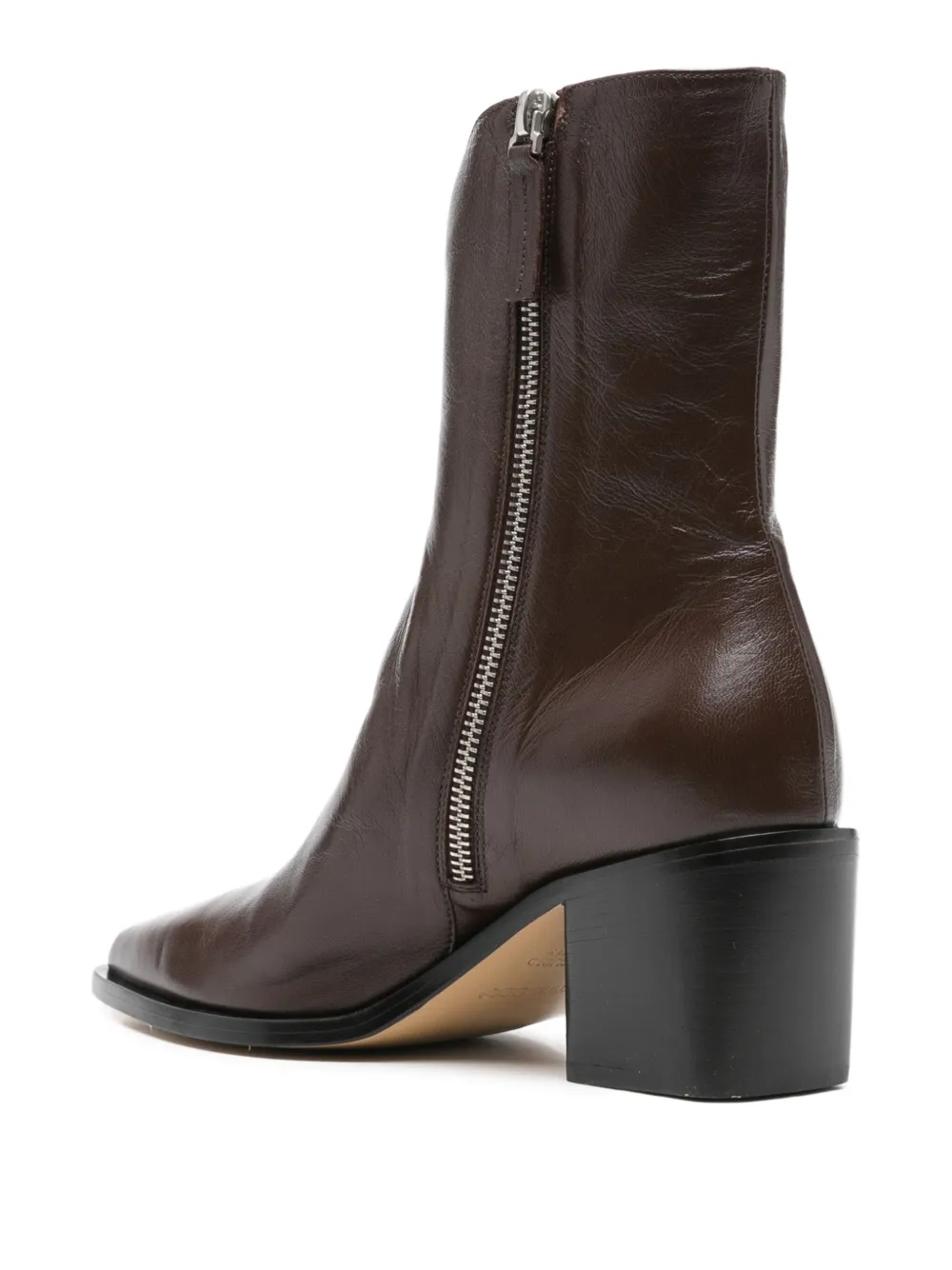 Pomme D´Or 60 mm Juliette enkellaarzen met puntige neus Bruin