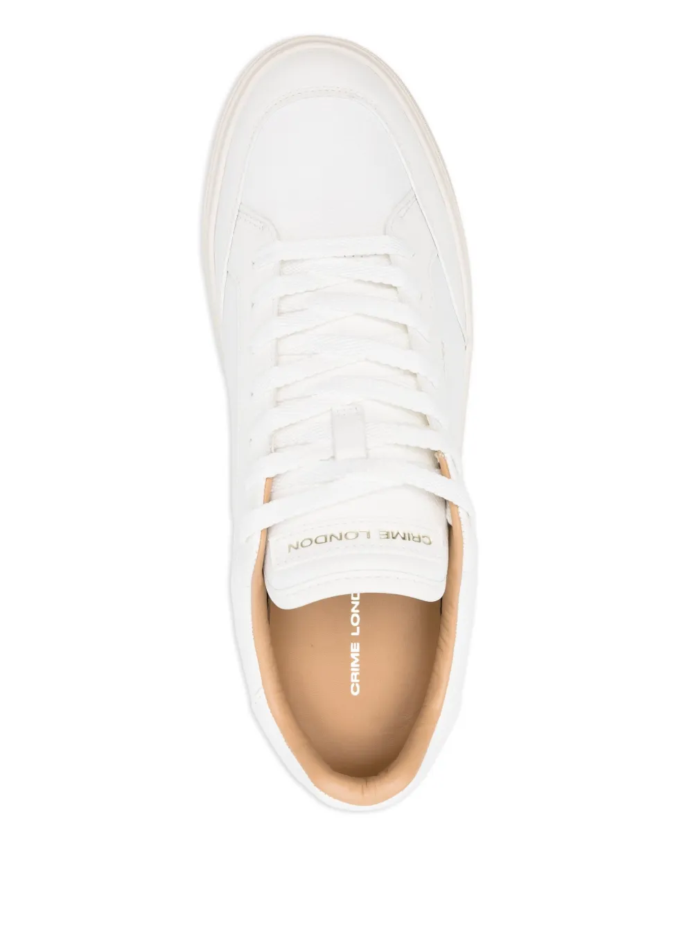 Crime London Leren sneakers Wit