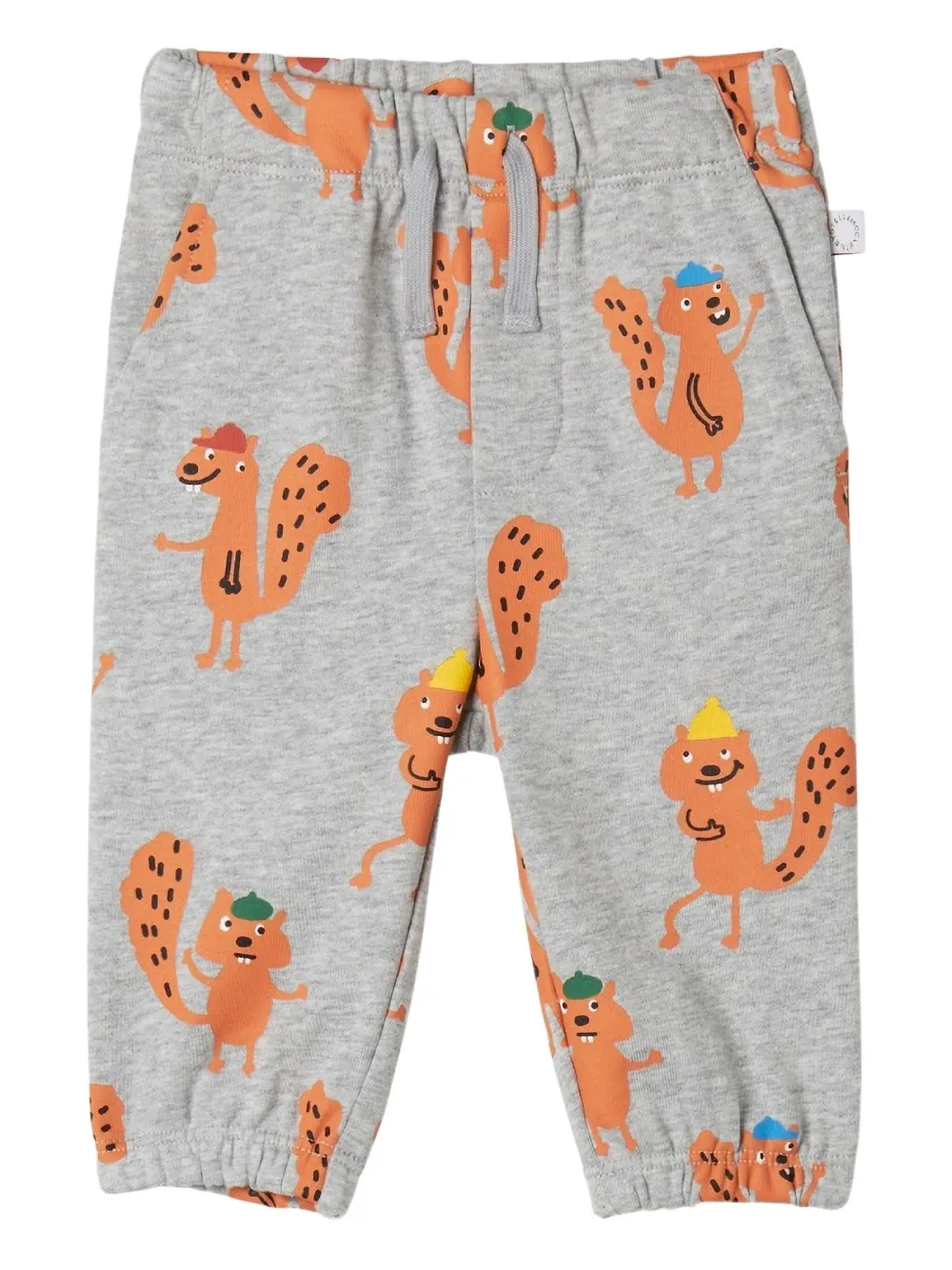 Stella McCartney Kids squirrel print trousers | Grey | Image 1