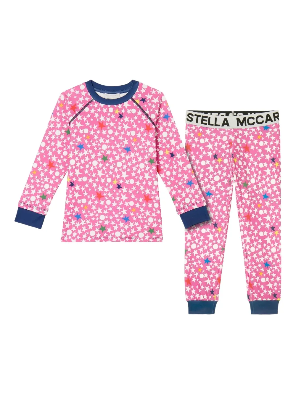 Stella McCartney Kids star print pajama set | Pink | Image 1