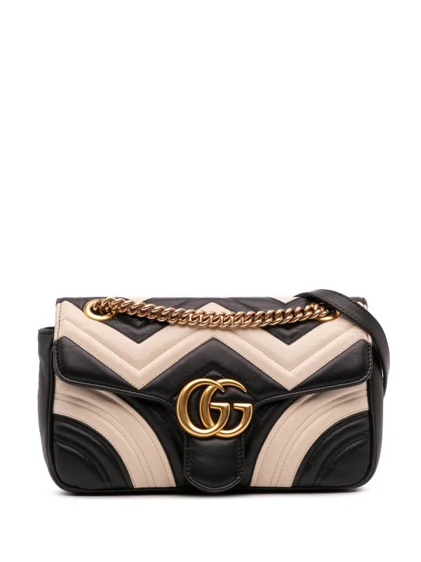 Gucci Pre-Owned 2016-2025 Small GG Marmont Matelasse Leather Flap Crossbody  Bag Black FARFETCH IN - Main Image