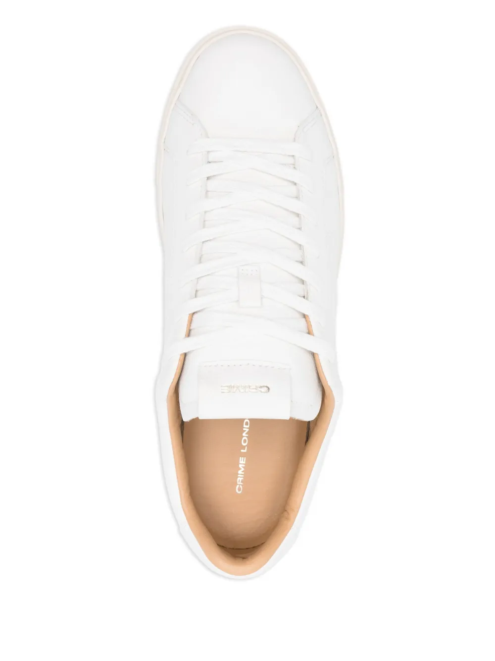 Crime London Leren sneakers Wit
