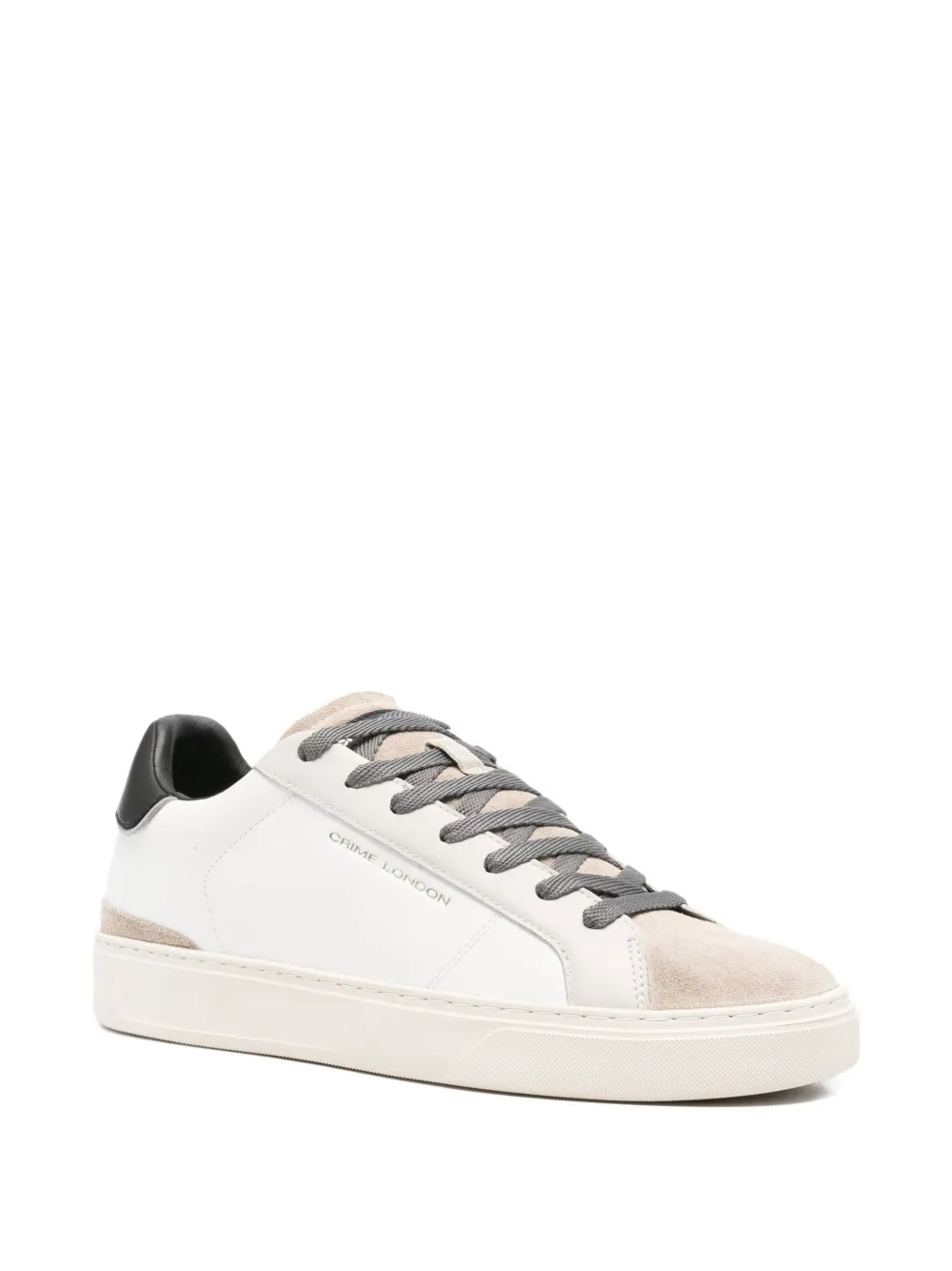Crime London leather sneakers White