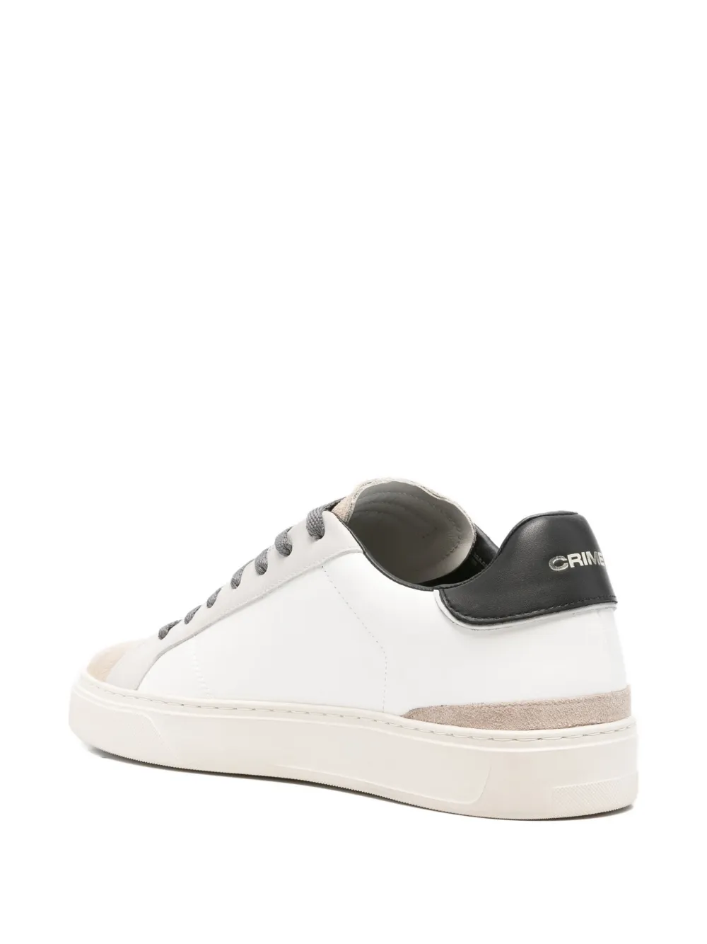 Crime London leather sneakers White
