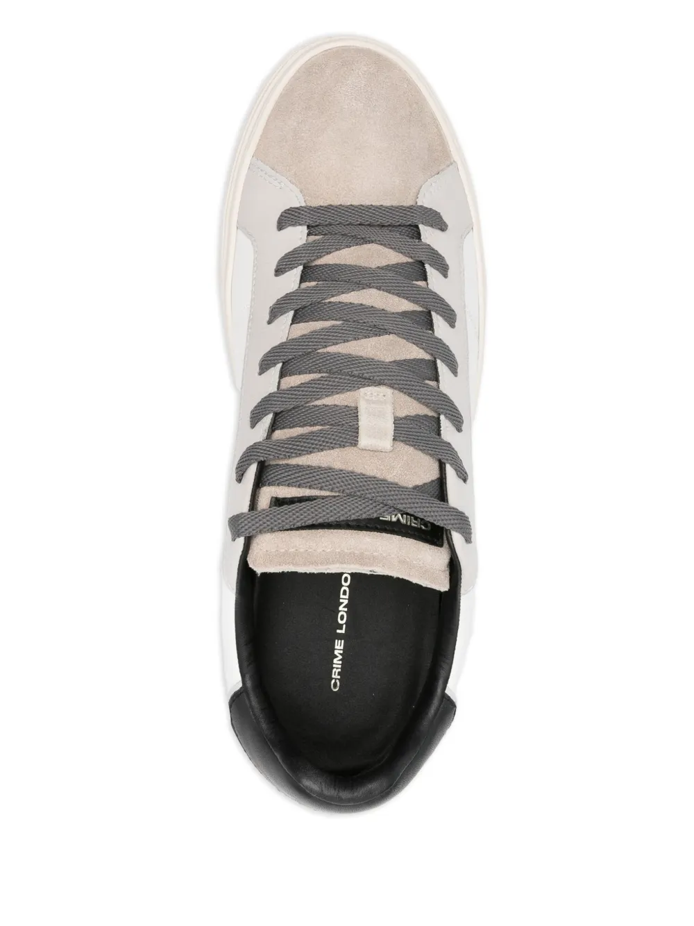 Crime London leather sneakers White