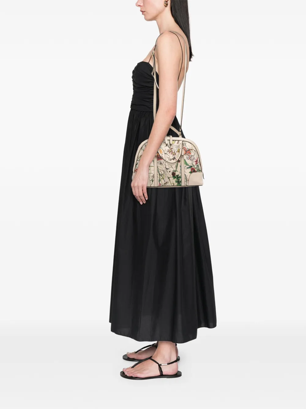 Gucci Pre-Owned 2016-2025 Small Leather Flora Nice Dome satchel | Pre-Owned | Image 2