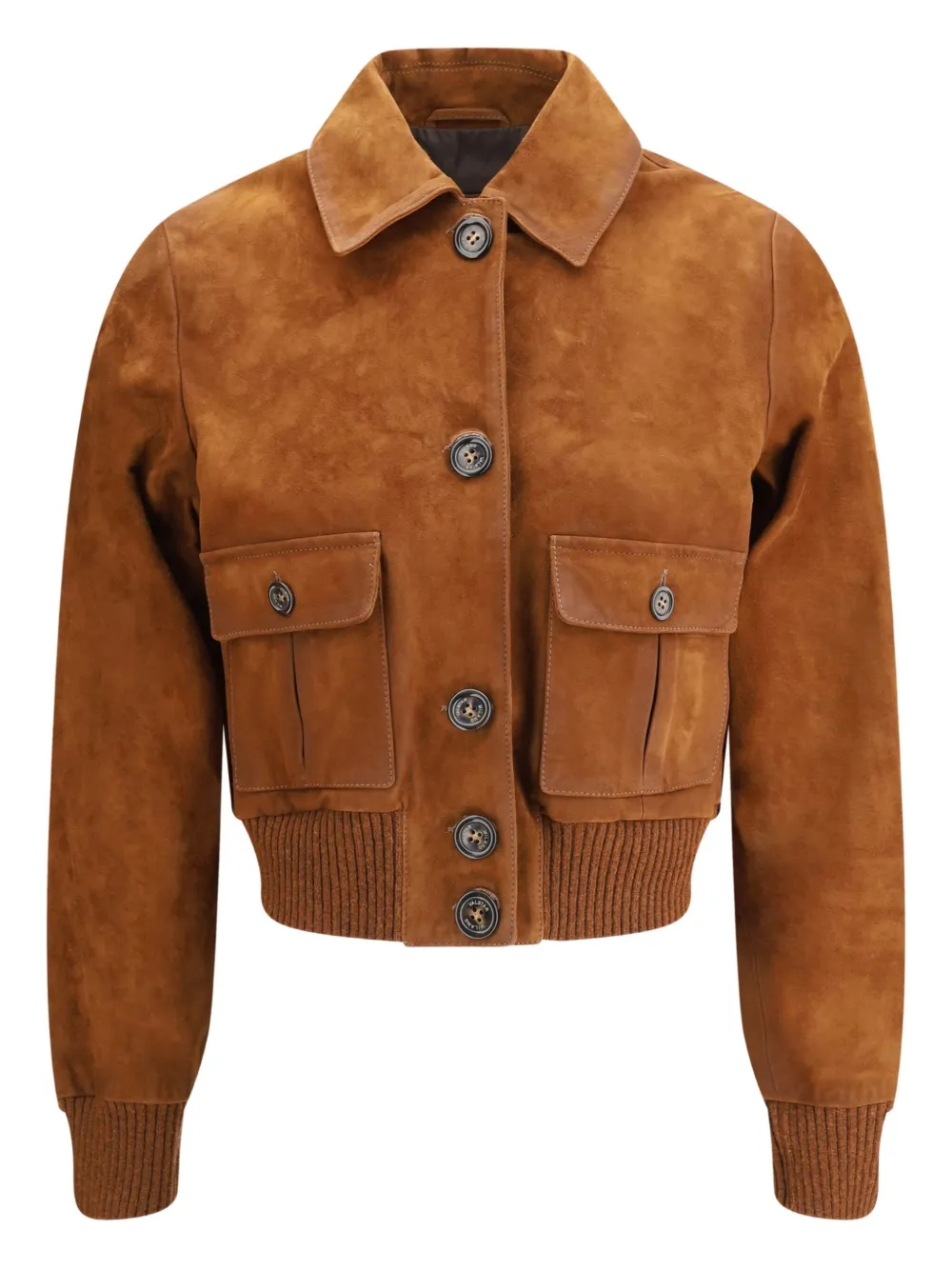 Valstar Flap-pocket Ribbed-cuff Jacket In Brown