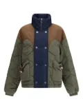 MARBELL quilted panelled jacket - Green